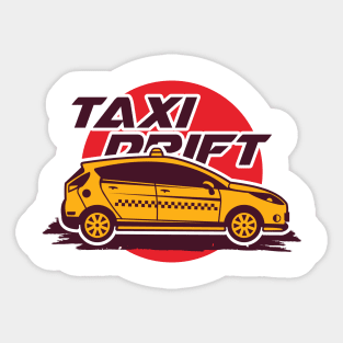 Taxi Drift Sticker